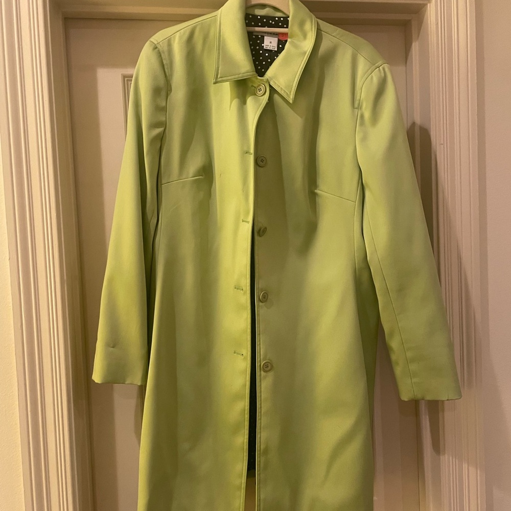 Vintage Lime Green Long Coat